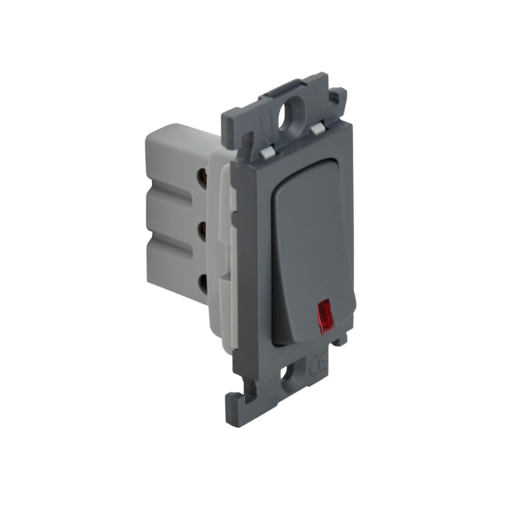 Mylinc 6 A One-Way Switch With Indicator Grey - 2